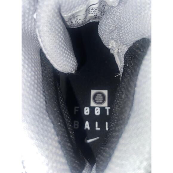 New Men's Sz 9.5 Nike Force Savage Pro 2 Football Cleats White Black AH4000-100 - Picture 7 of 7